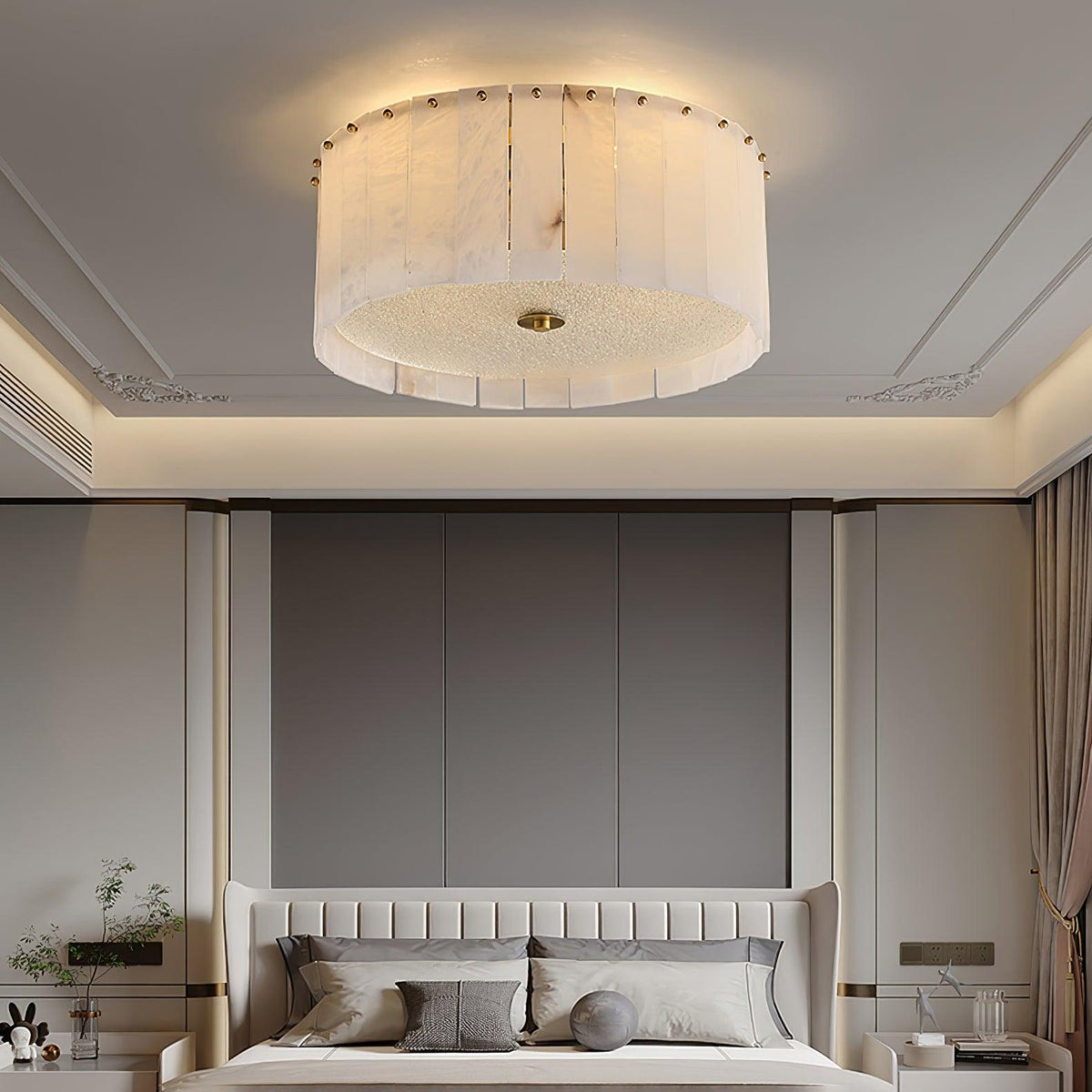Elde lampada da soffitto in alabastro