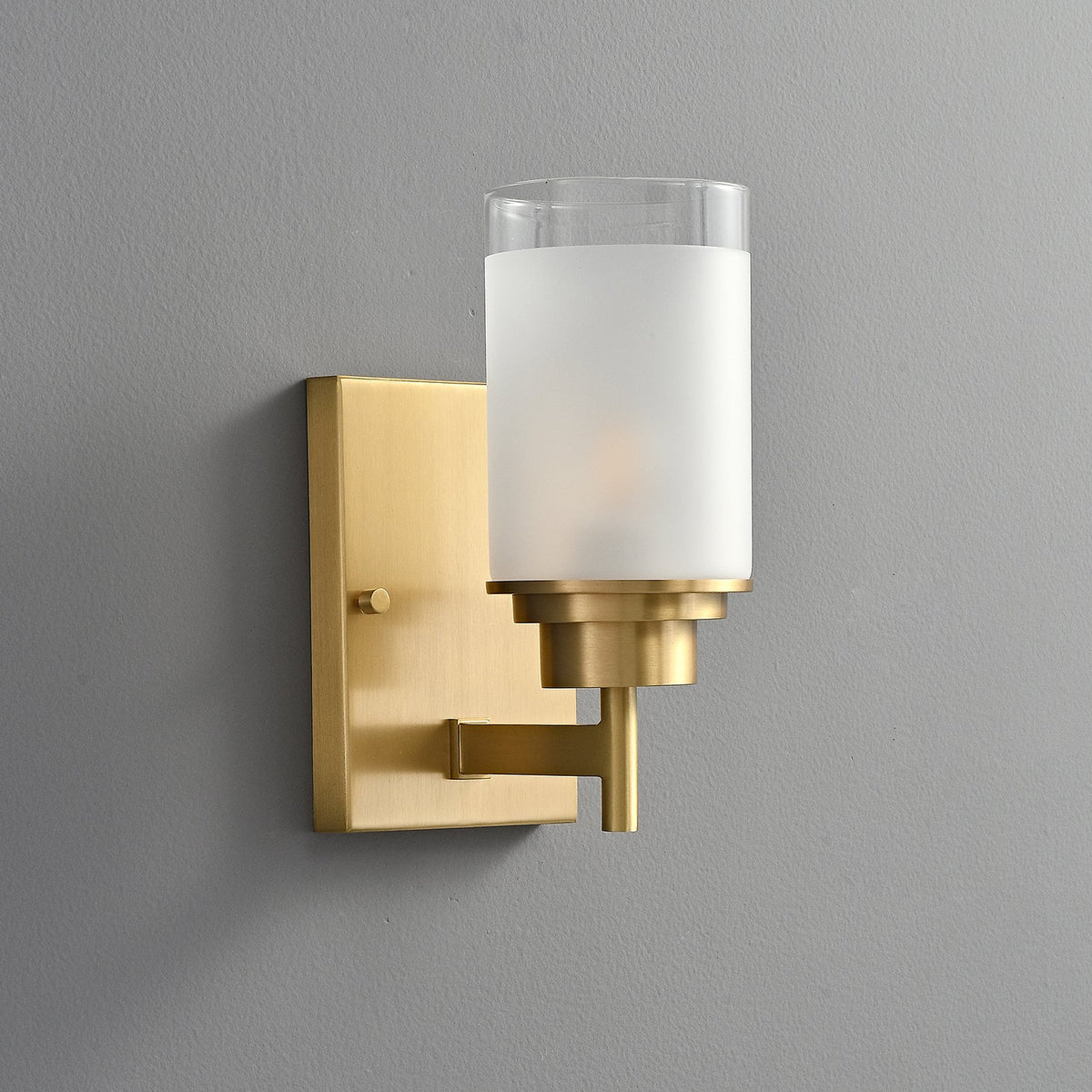Myvele Elegance vintage ottone vetro applique lampada da parete