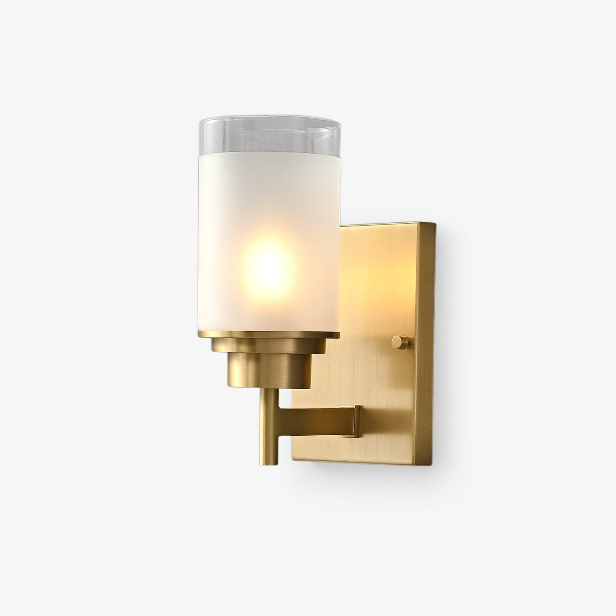 Myvele Elegance vintage ottone vetro applique lampada da parete