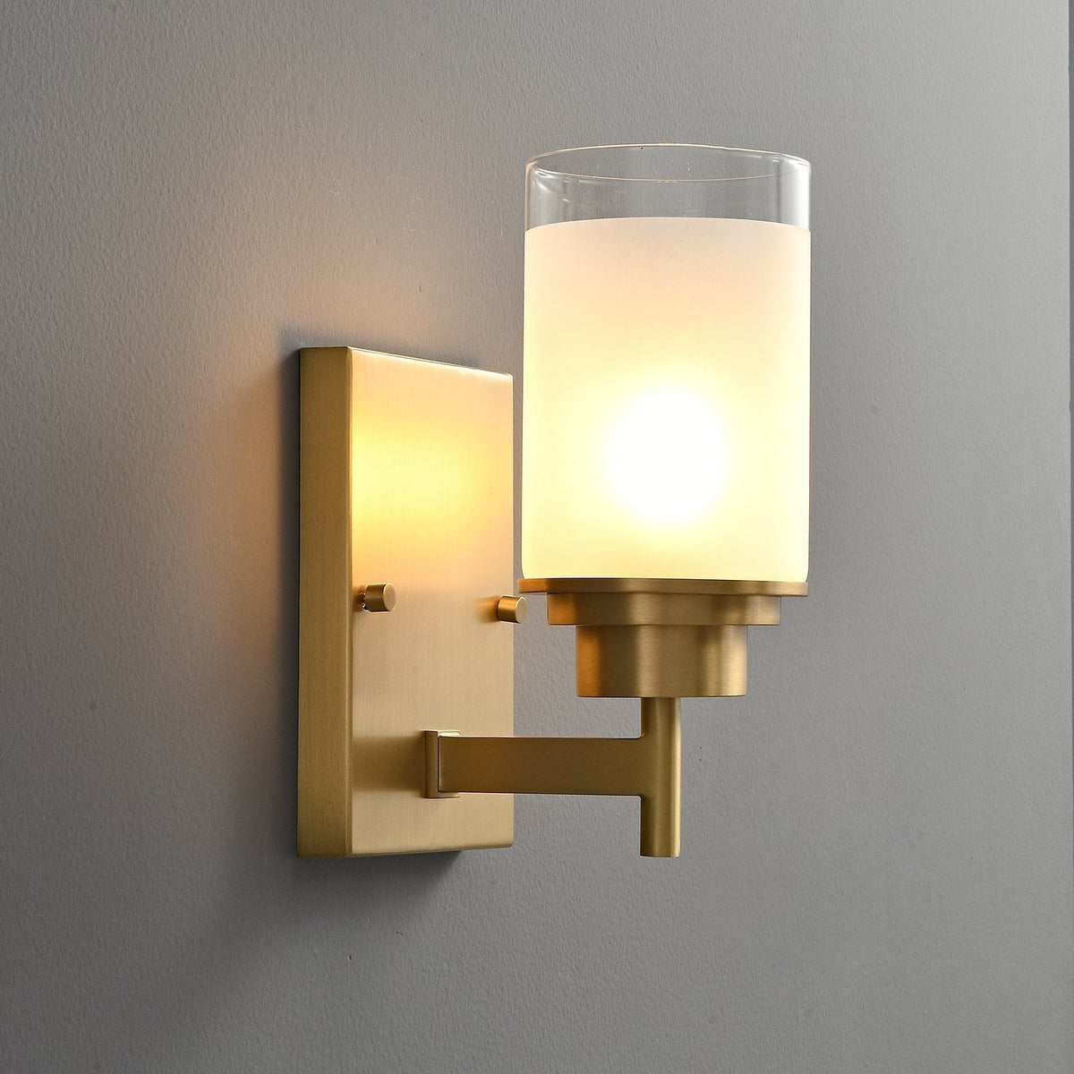 Myvele Elegance vintage ottone vetro applique lampada da parete