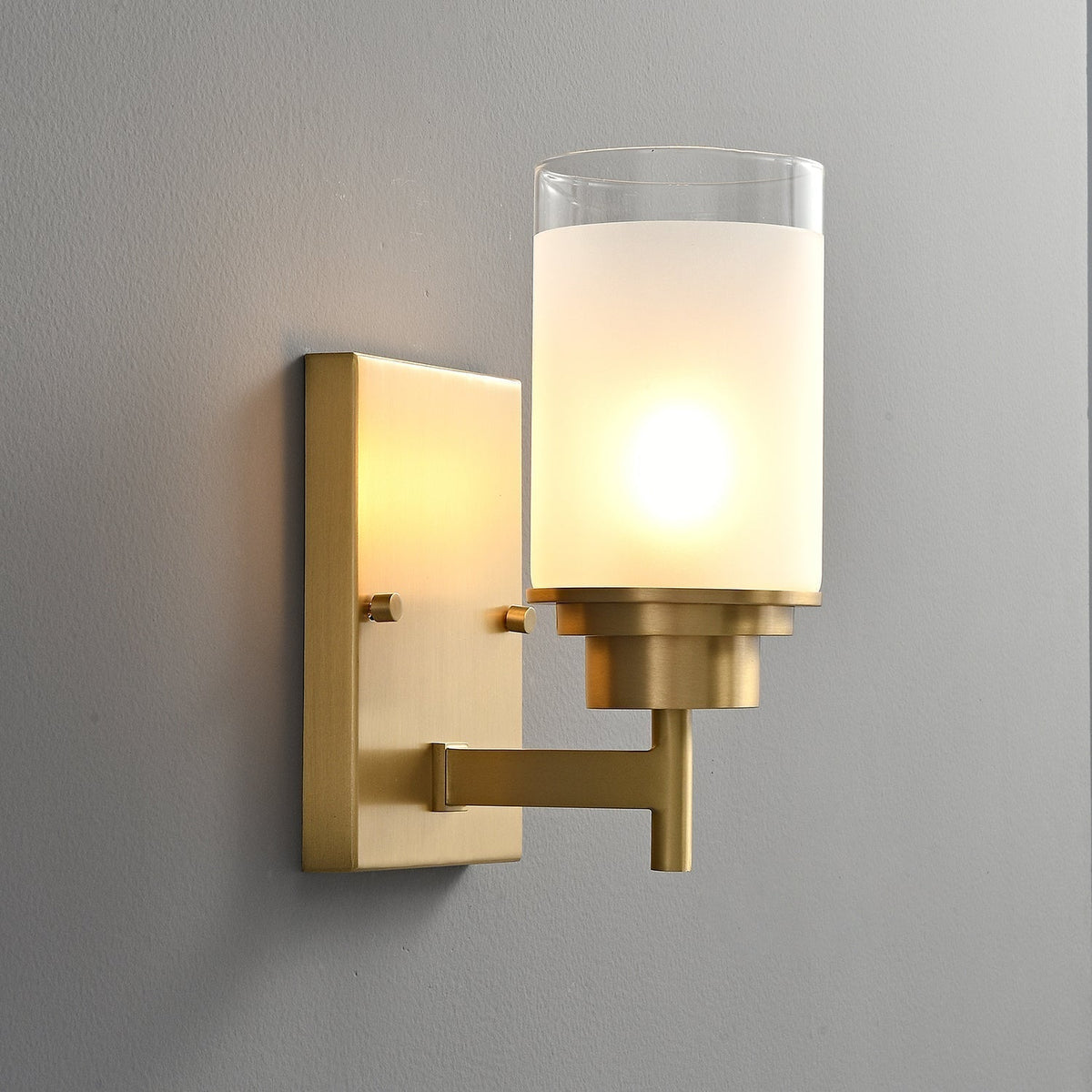 Myvele Elegance vintage ottone vetro applique lampada da parete
