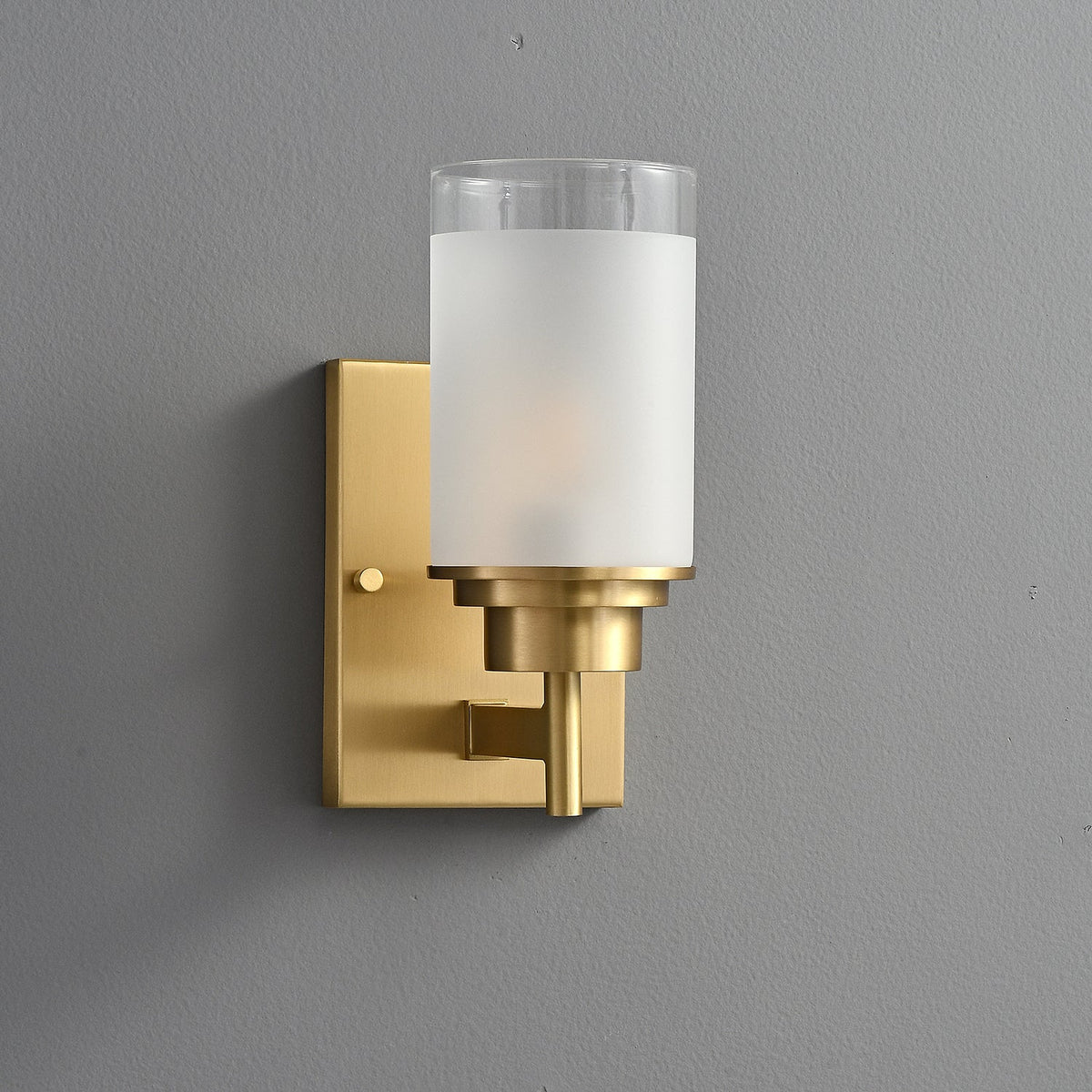 Myvele Elegance vintage ottone vetro applique lampada da parete