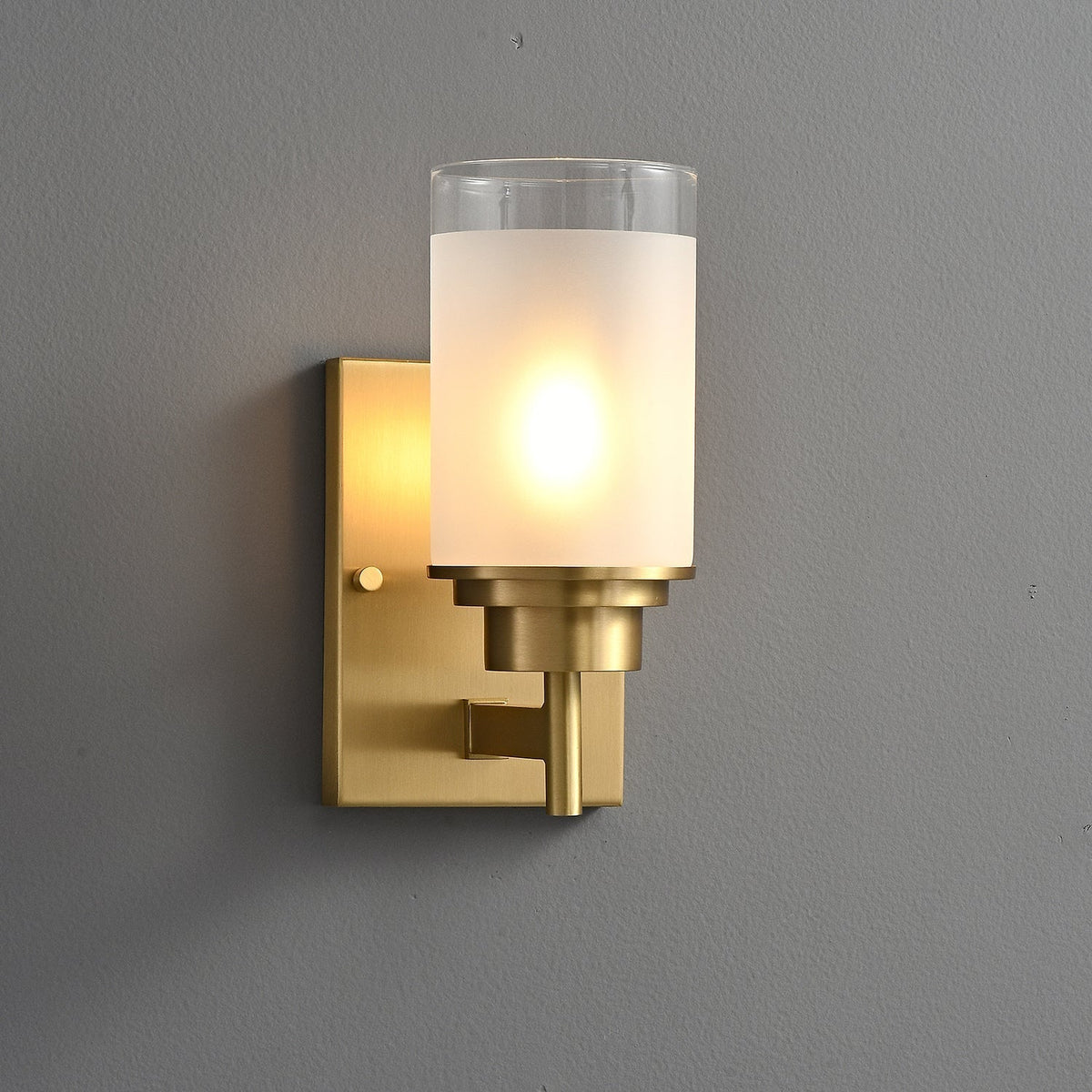 Myvele Elegance vintage ottone vetro applique lampada da parete
