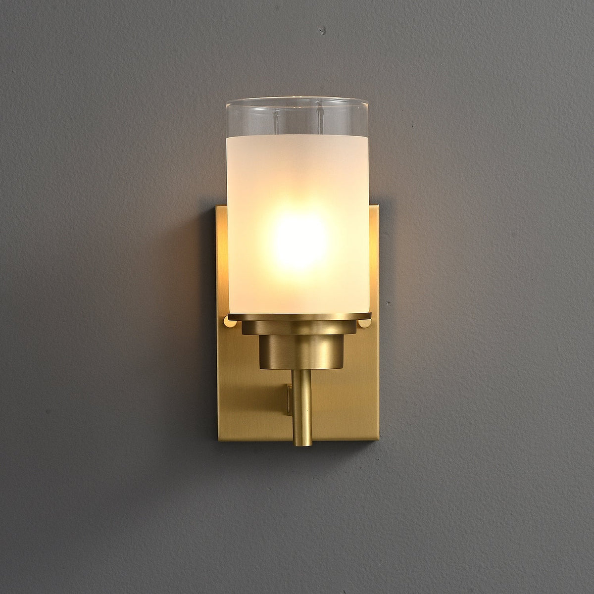 Myvele Elegance vintage ottone vetro applique lampada da parete