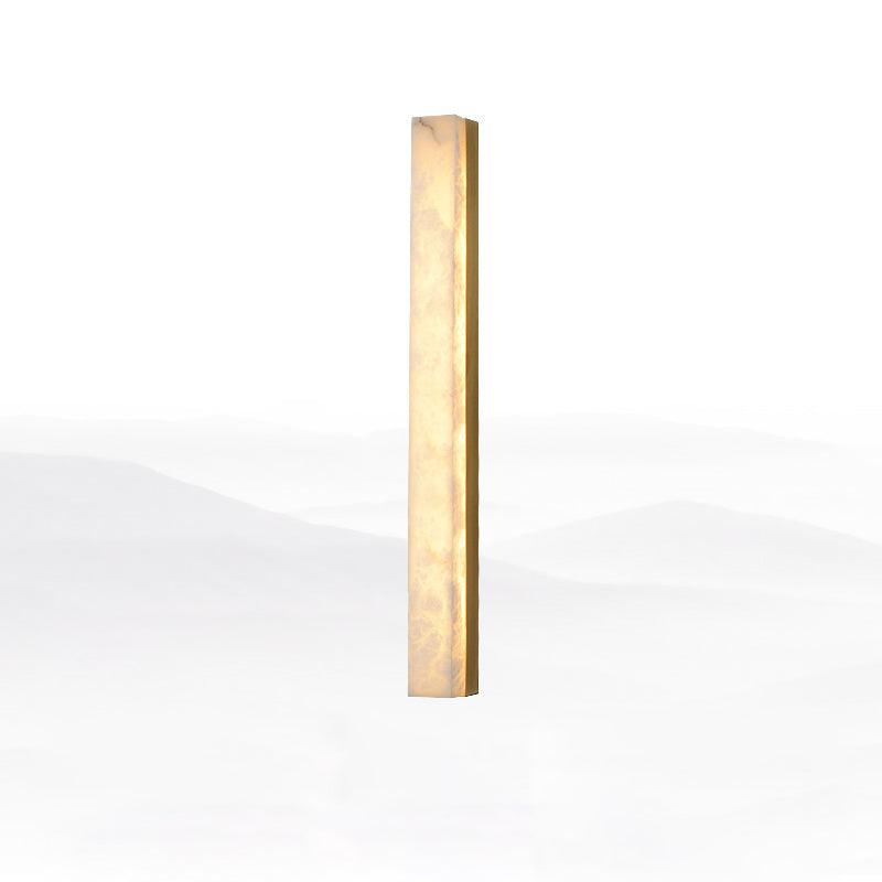 Nivearia lampada da parete minimalista in alabastro Rettangolare