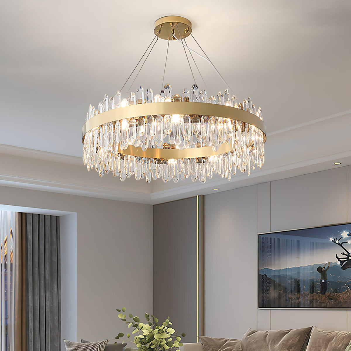 Xoriel lampadario Cristallo Postmoderno di lusso