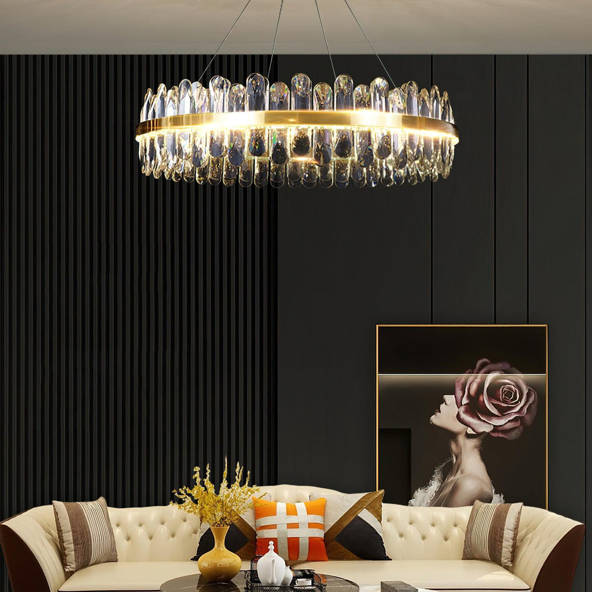 Xoriel lampadario Cristallo Postmoderno di lusso