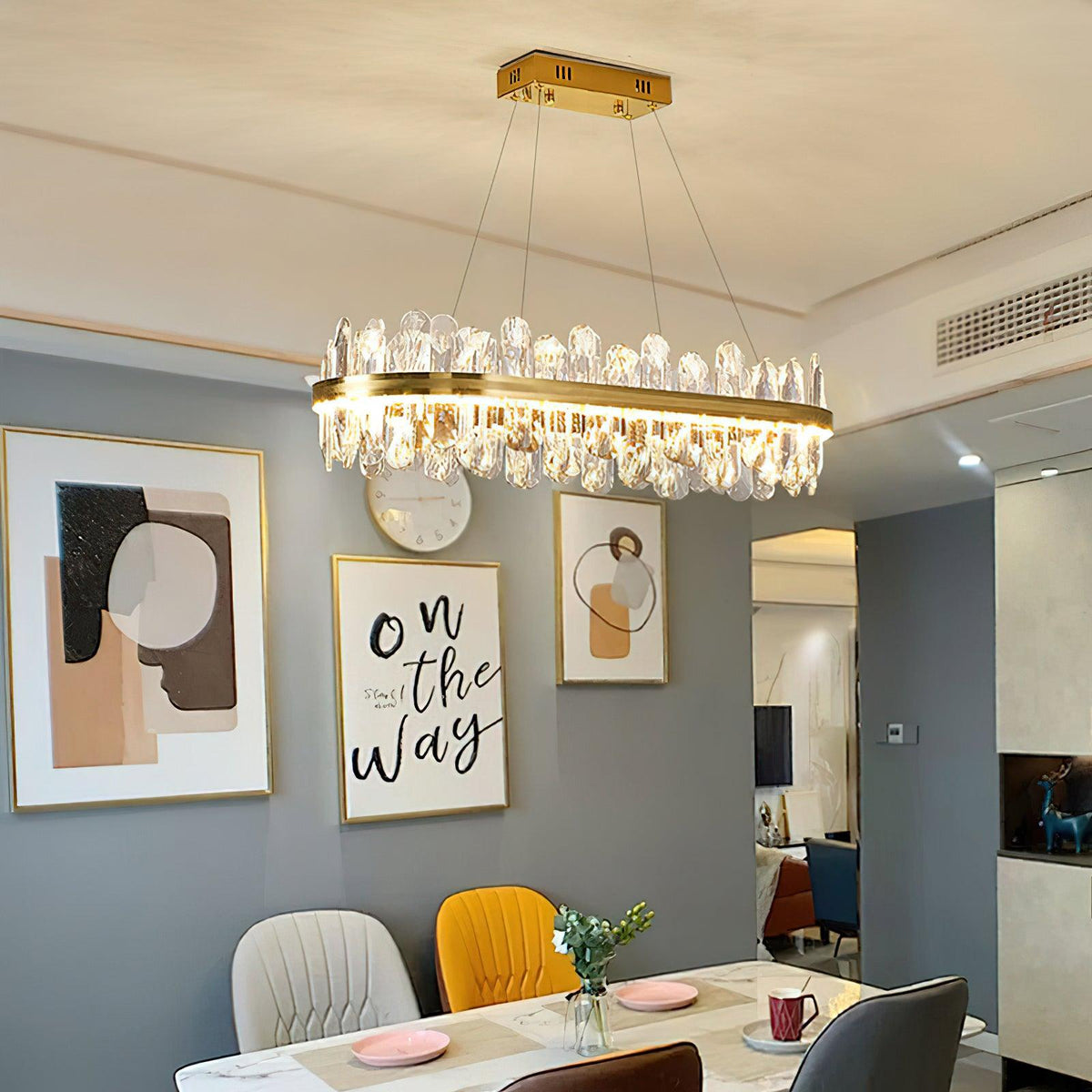 Xoriel lampadario Cristallo Postmoderno di lusso