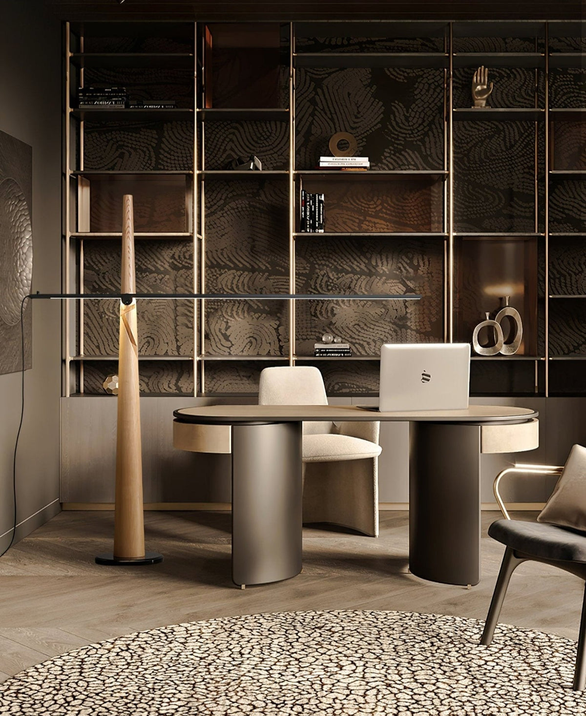 Ovelila lampada da terra minimalista in legno