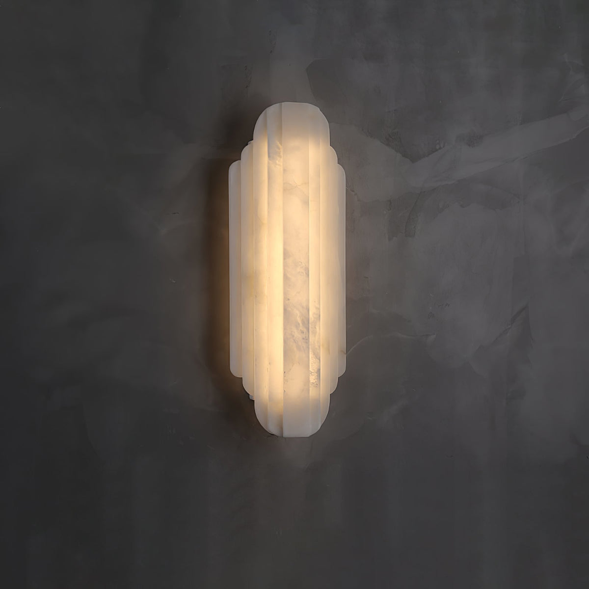 Avenanina lampada da parete in alabastro Stile Art Deco