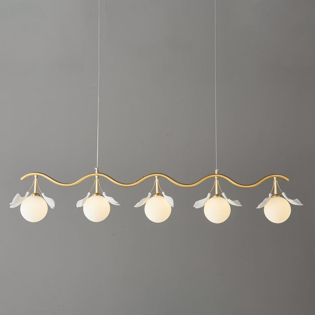 Hunell lampadario in ottone con Motivo Florale floreale