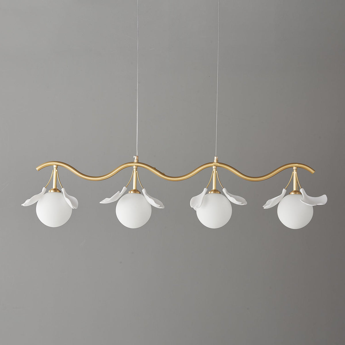Hunell lampadario in ottone con Motivo Florale floreale