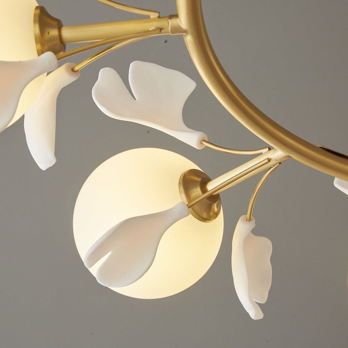 Hunell lampadario in ottone con Motivo Florale floreale