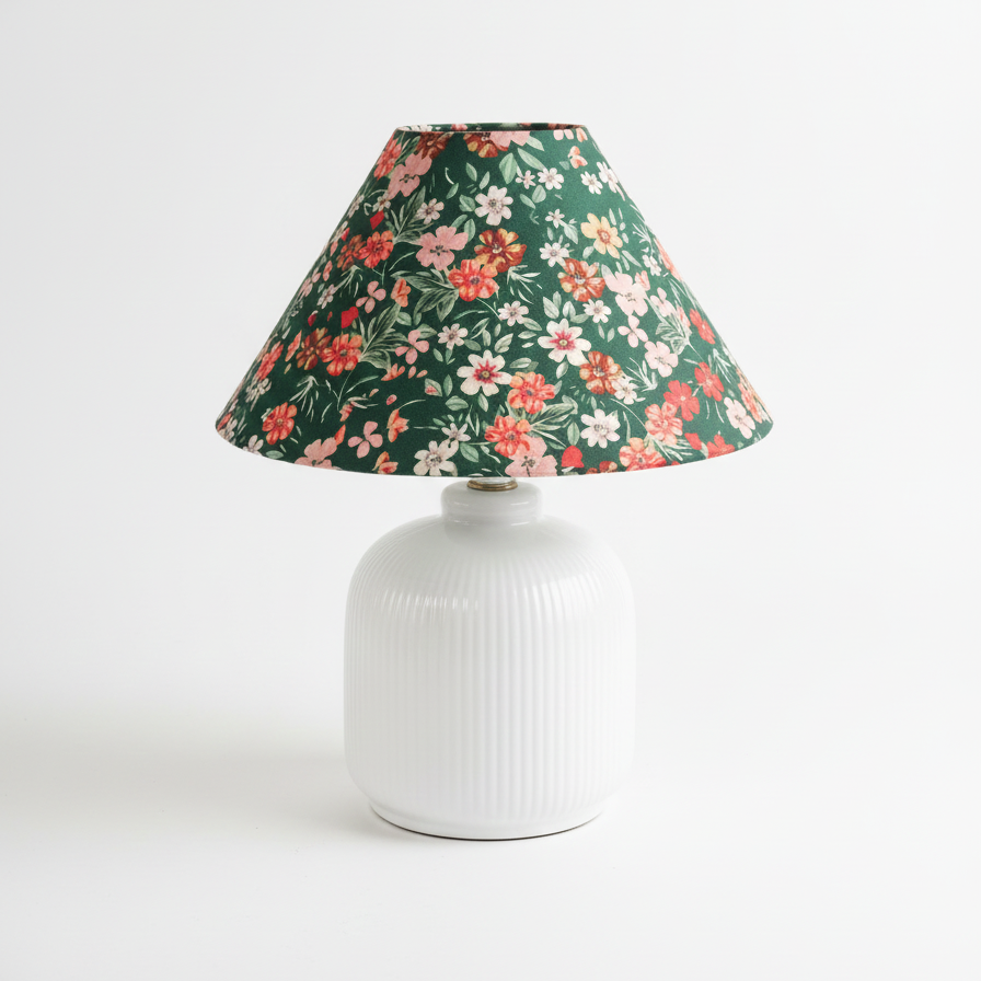 Selisia lampada da tavolo floreale