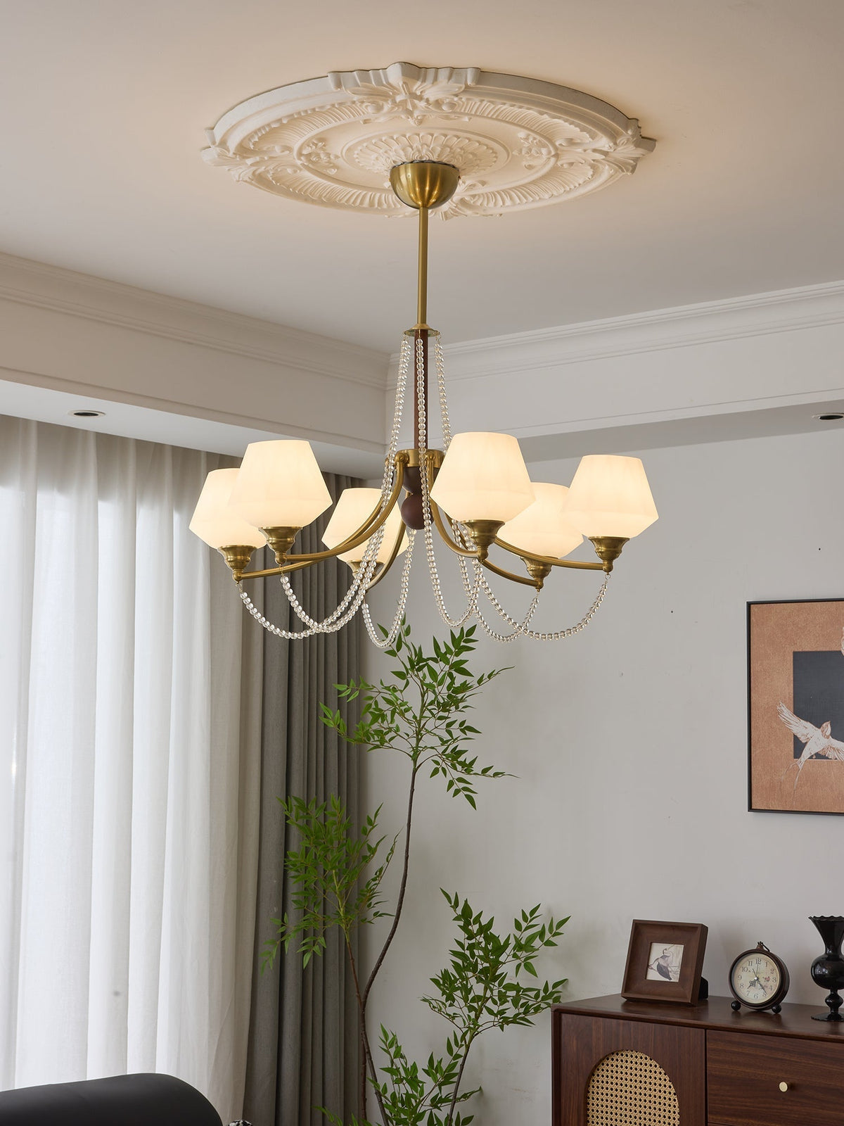 Othaus lampadario Eleganza vintage in legno Tradizionale