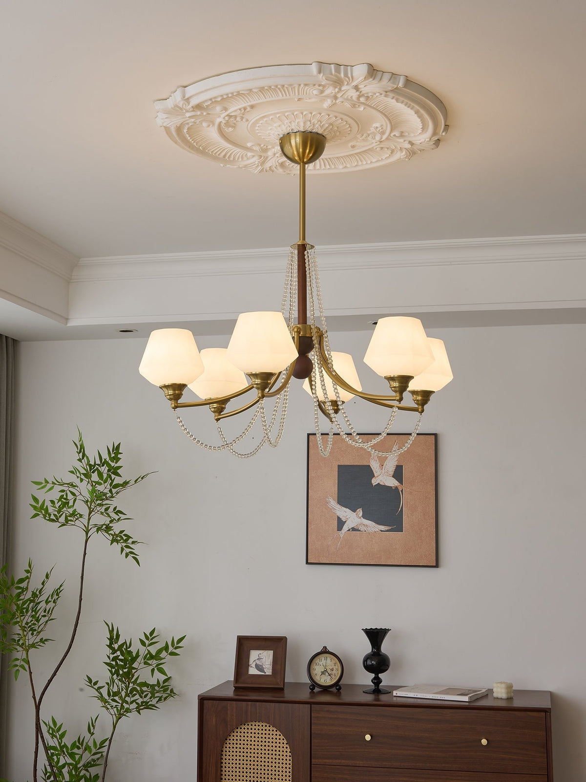 Othaus lampadario Eleganza vintage in legno Tradizionale
