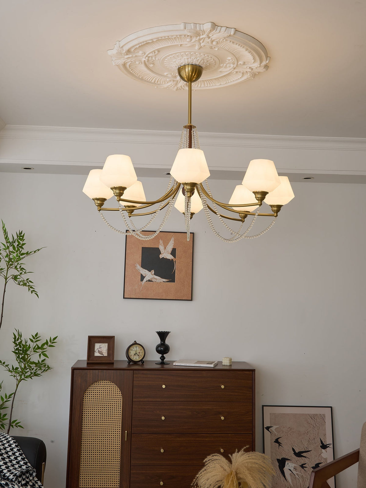Othaus lampadario Eleganza vintage in legno Tradizionale