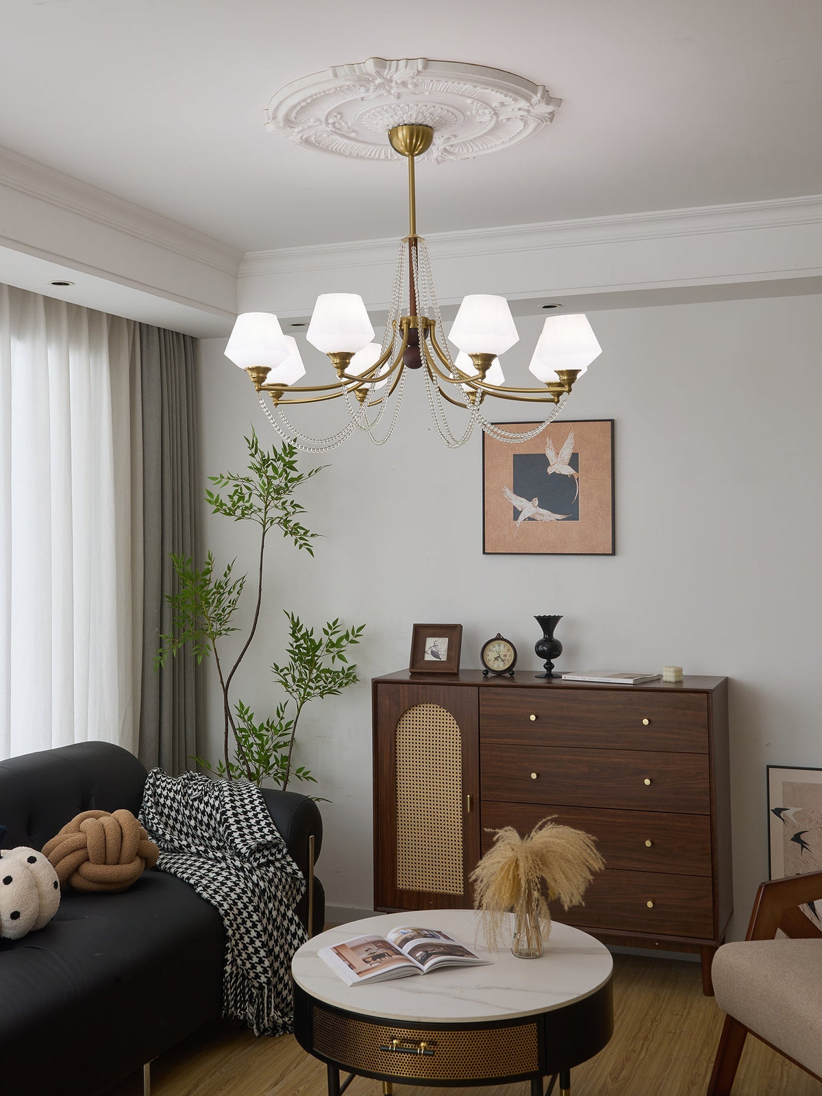 Othaus lampadario Eleganza vintage in legno Tradizionale