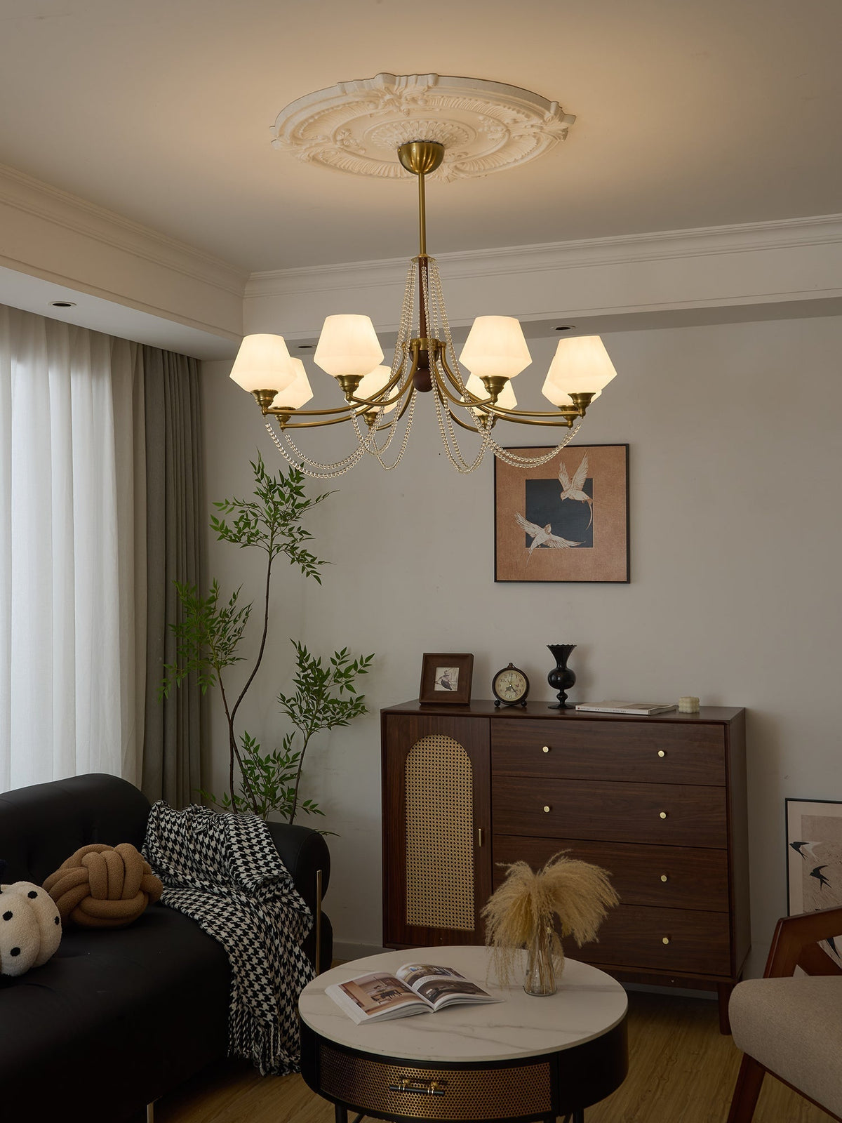 Othaus lampadario Eleganza vintage in legno Tradizionale