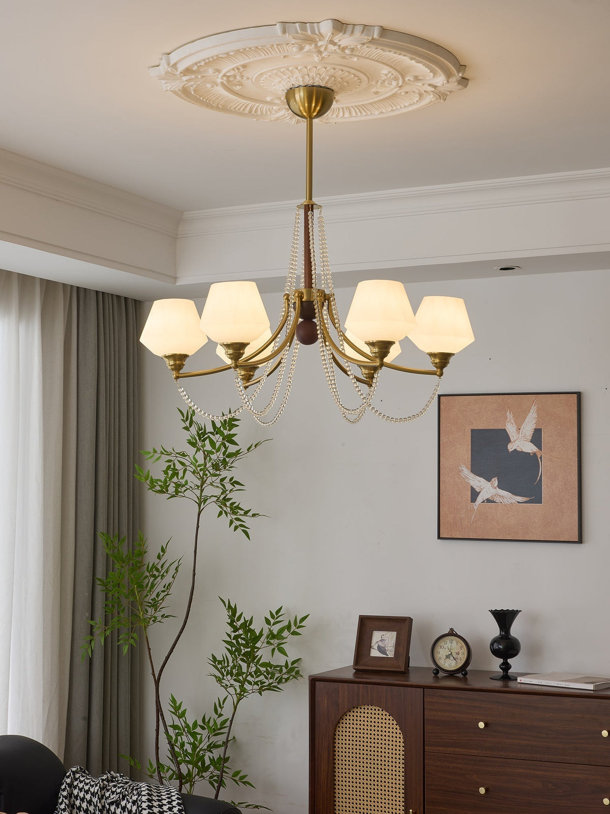 Othaus lampadario Eleganza vintage in legno Tradizionale