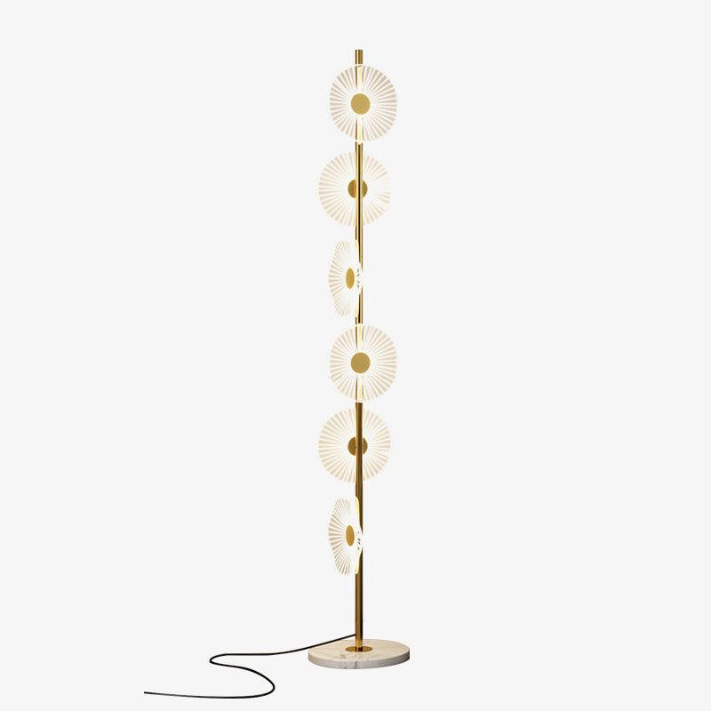 Petaira lampada da terra in marmo lusso