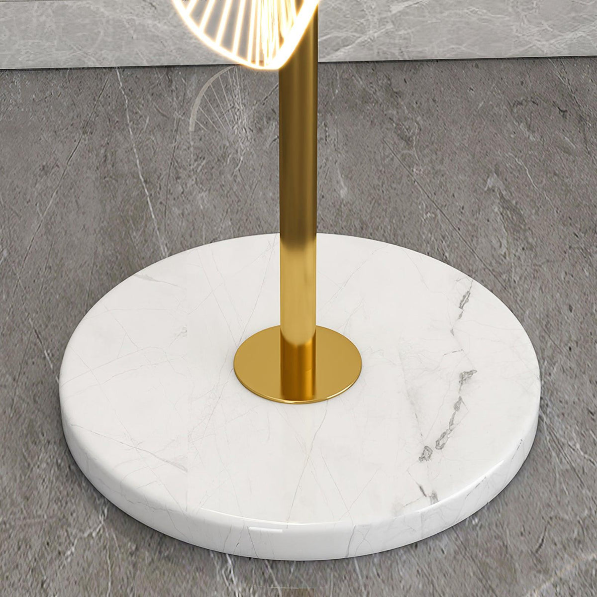 Petaira lampada da terra in marmo lusso