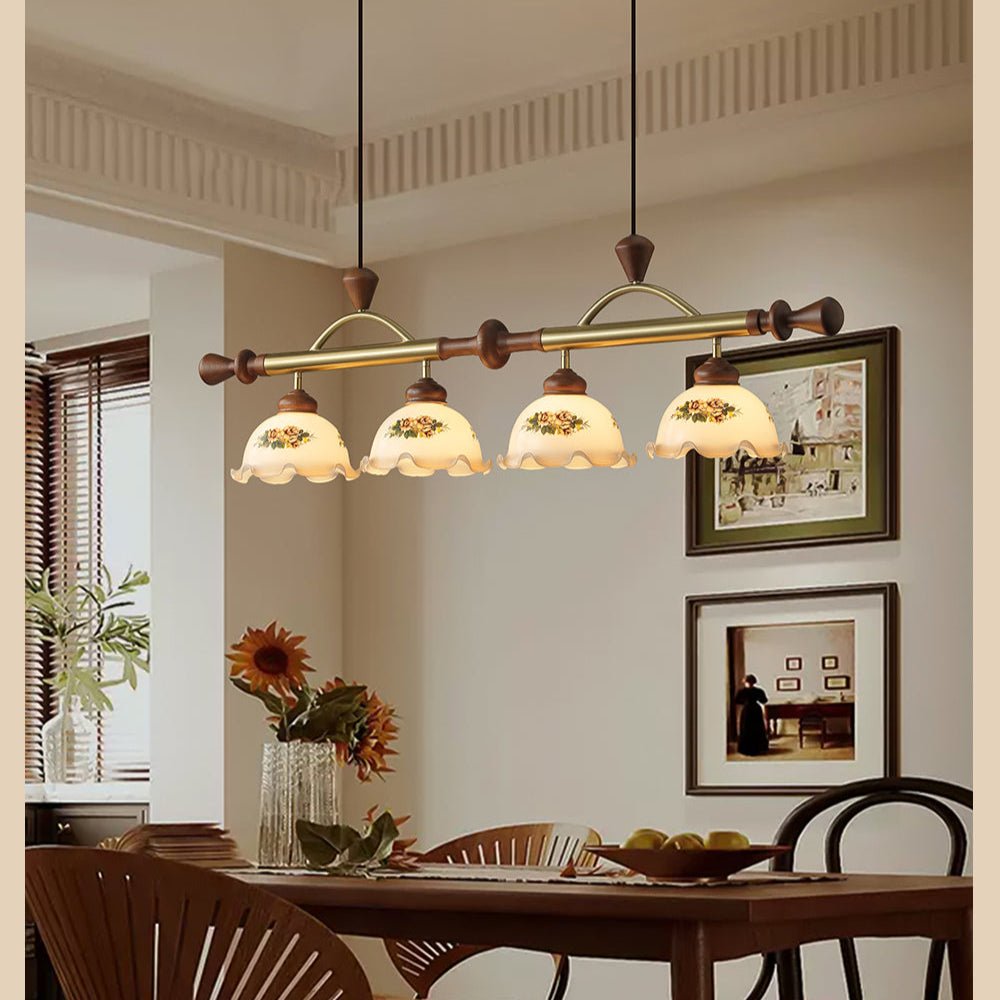 Valcrest lampada a sospensione con motivo floreale multicolore