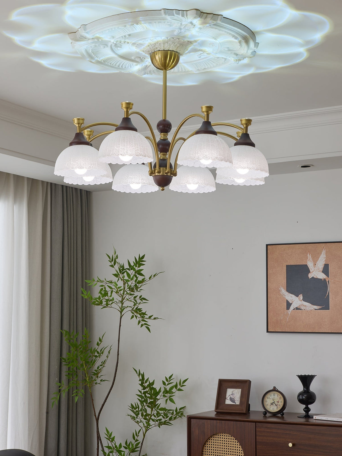 Vosolir lampadario Eleganza Tradizionale in legno