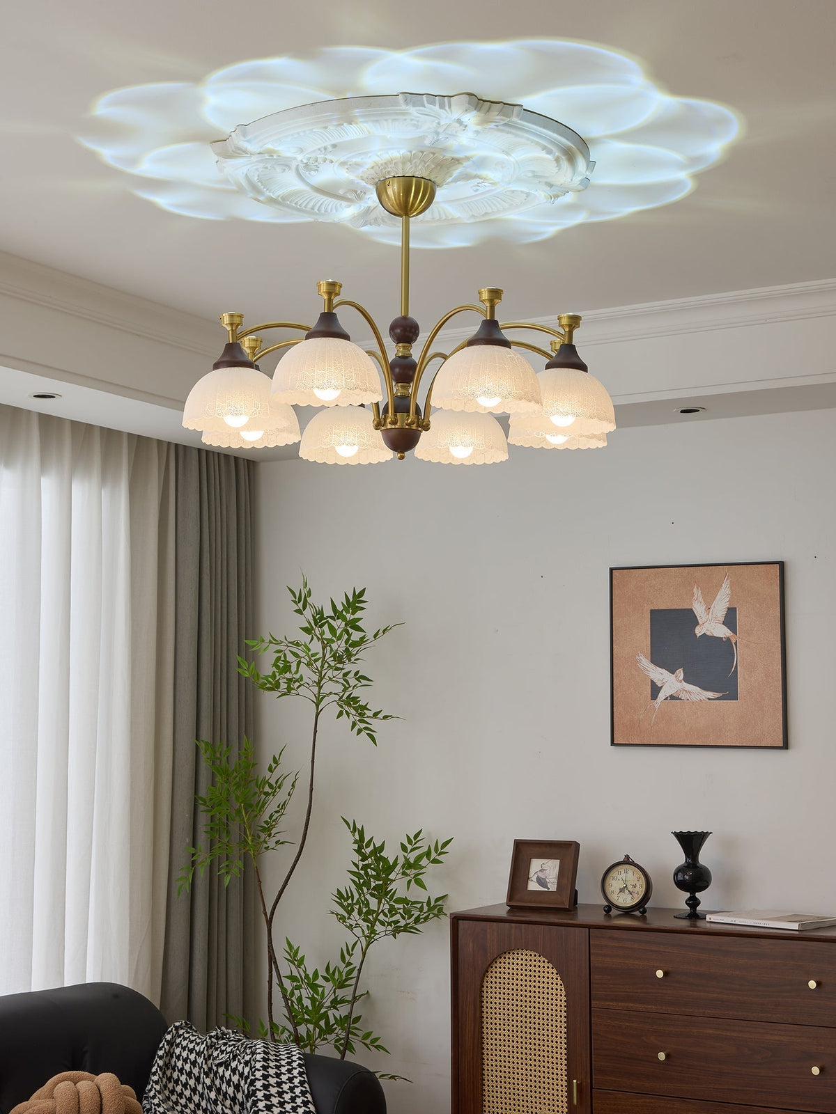 Vosolir lampadario Eleganza Tradizionale in legno