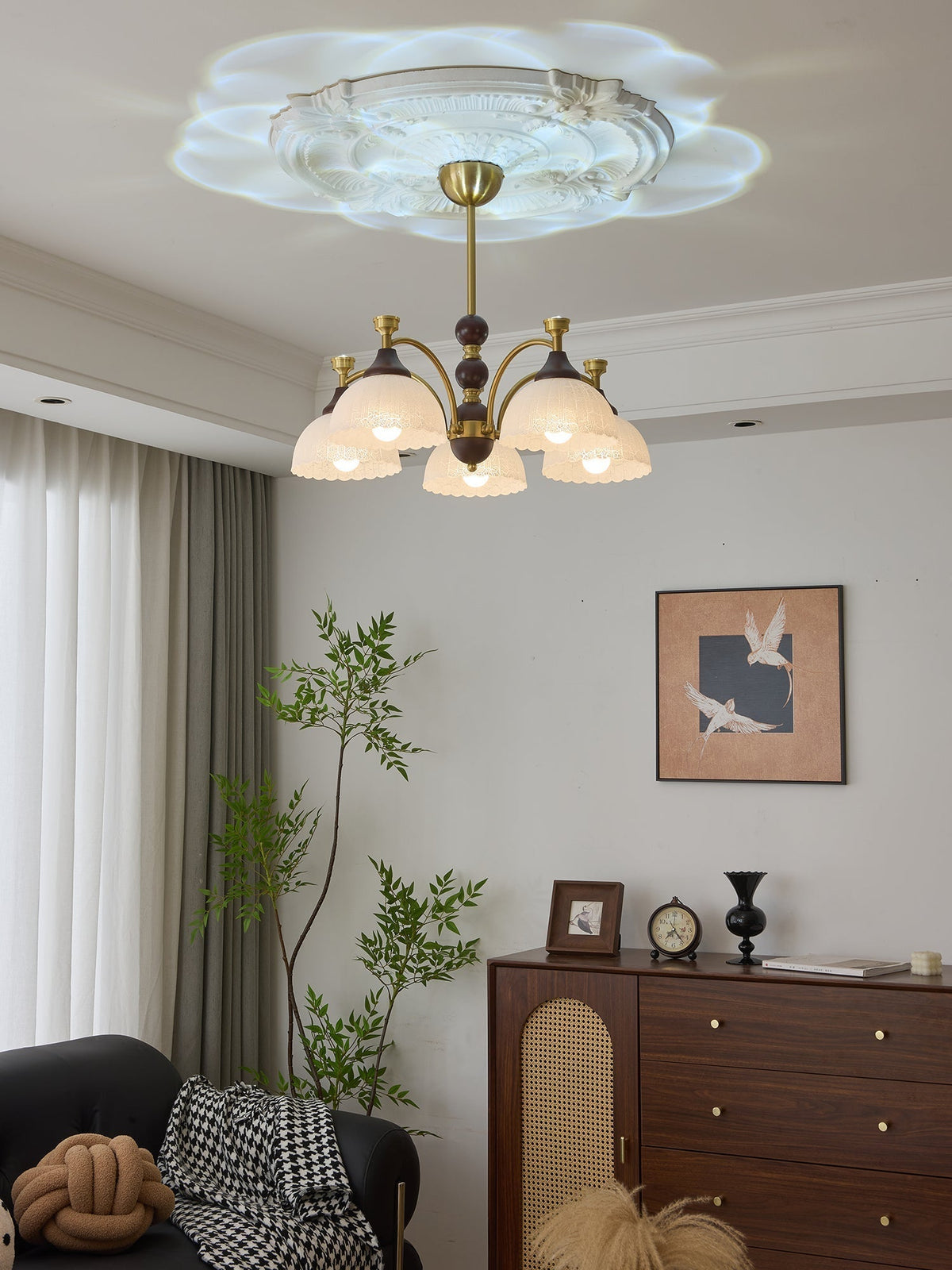 Vosolir lampadario Eleganza Tradizionale in legno
