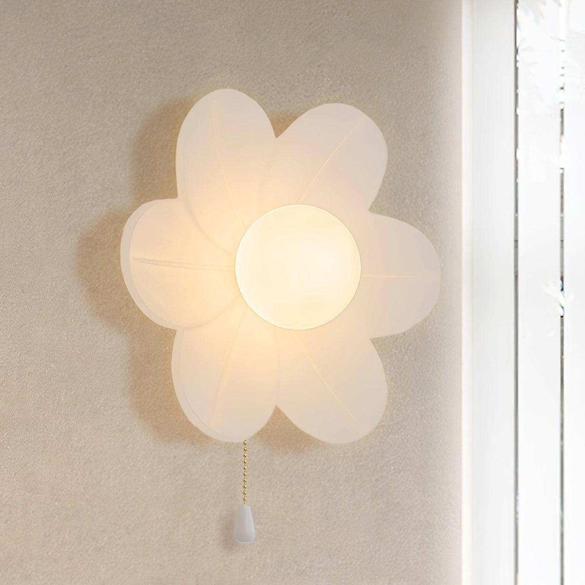 Bov Nordic Art fiori in resina lampada da parete