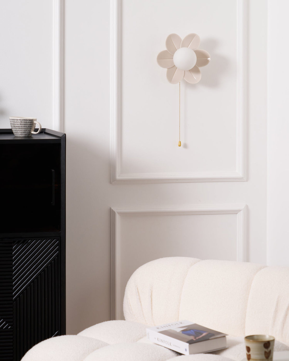 Bov Nordic Art fiori in resina lampada da parete