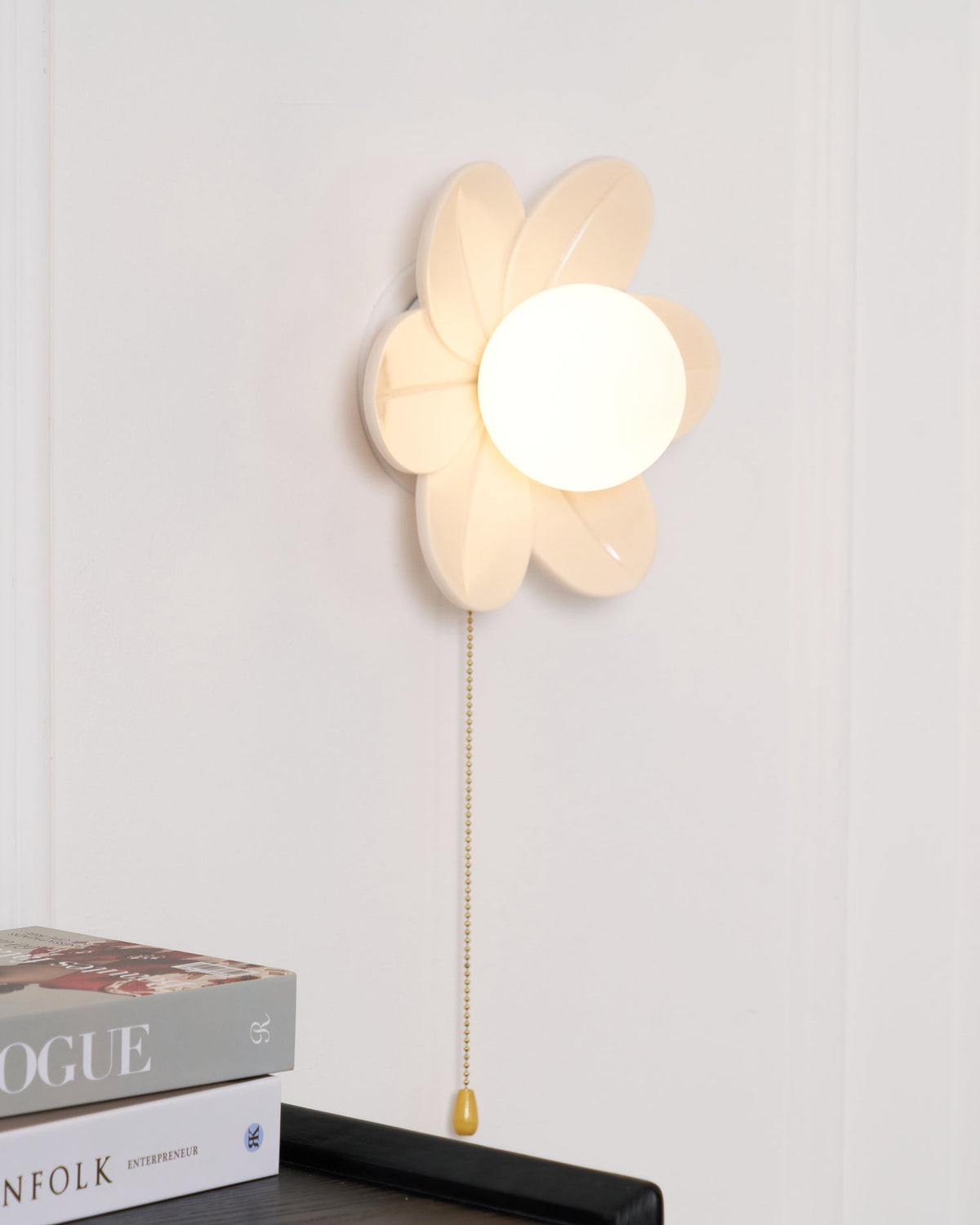 Bov Nordic Art fiori in resina lampada da parete