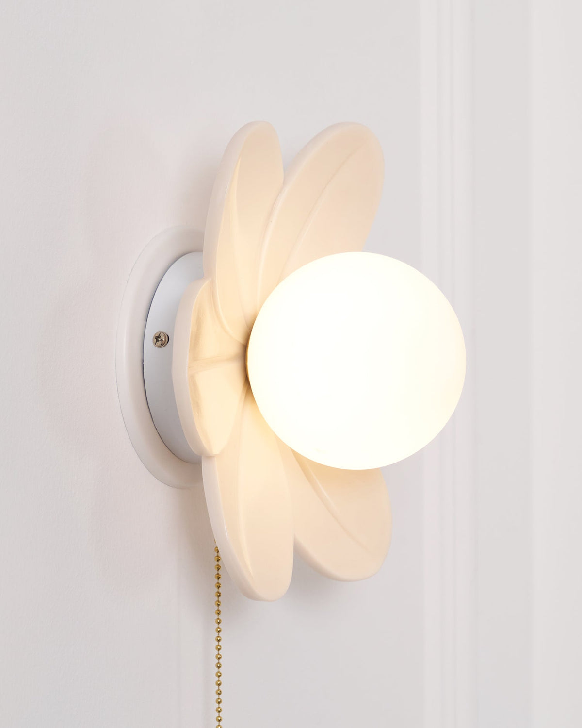 Bov Nordic Art fiori in resina lampada da parete