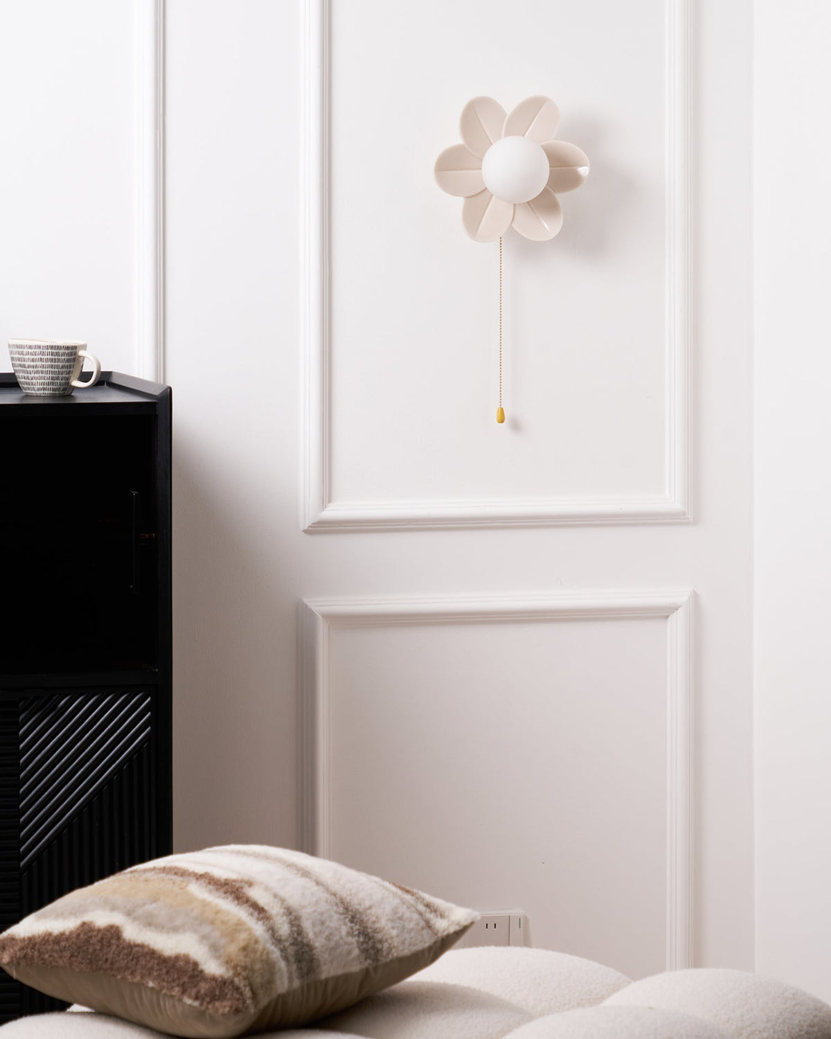 Bov Nordic Art fiori in resina lampada da parete