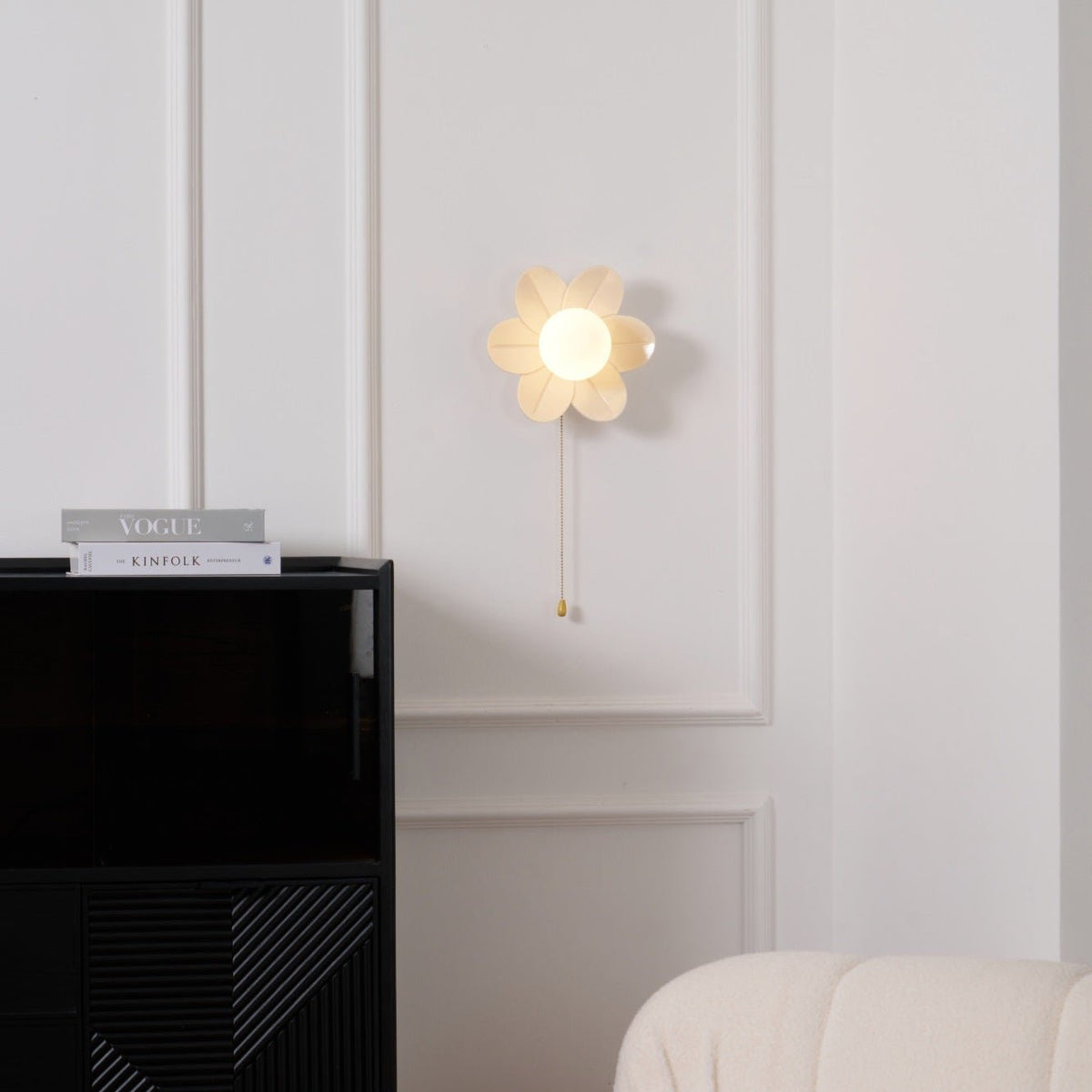 Bov Nordic Art fiori in resina lampada da parete