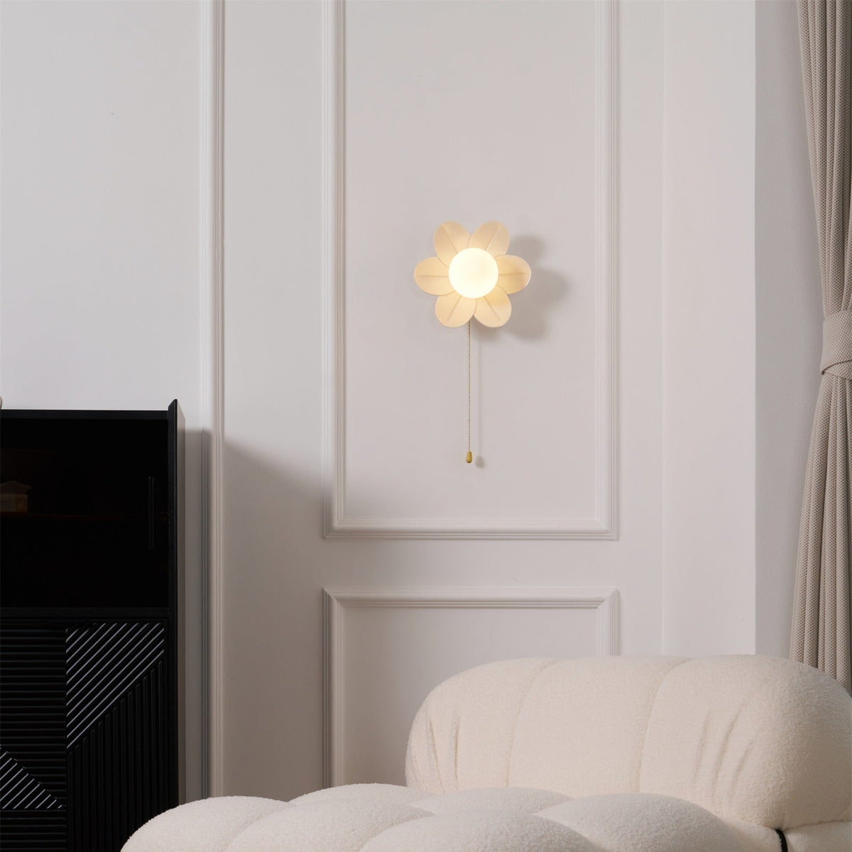Bov Nordic Art fiori in resina lampada da parete