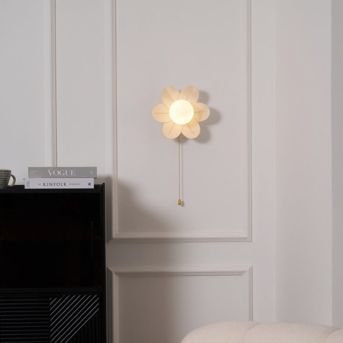 Bov Nordic Art fiori in resina lampada da parete