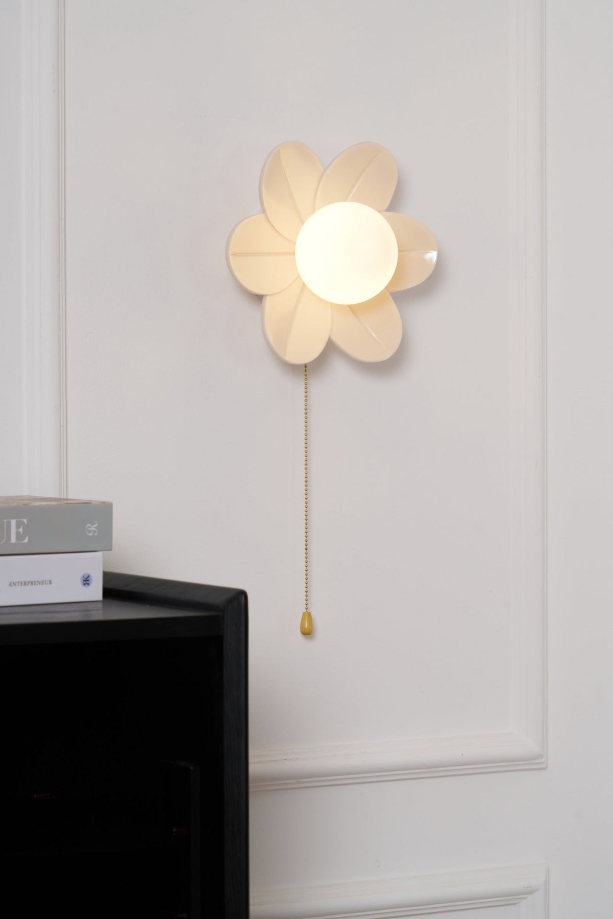 Bov Nordic Art fiori in resina lampada da parete