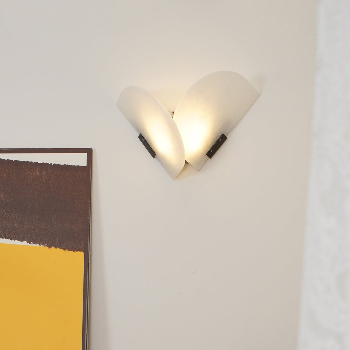 Pase Heart alabastro lampada da parete