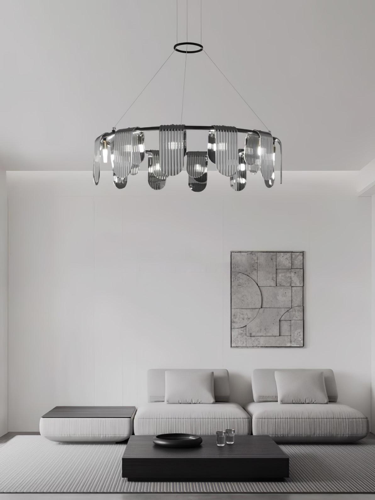 Celorella lampadario in vetro moderno