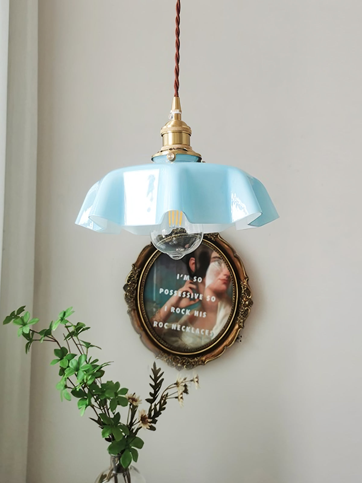 Liorivora lampada a sospensione fiore Francese per sala da pranzo