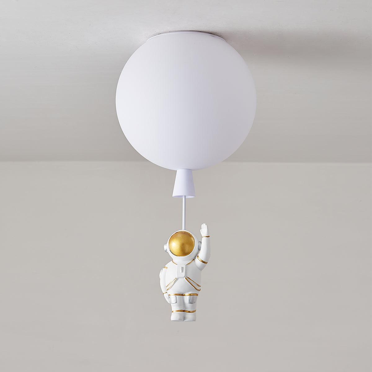 Nirerira lampada da soffitto Acrilico Palloncino Astronaut Divertente per camera dei Bambini a globo