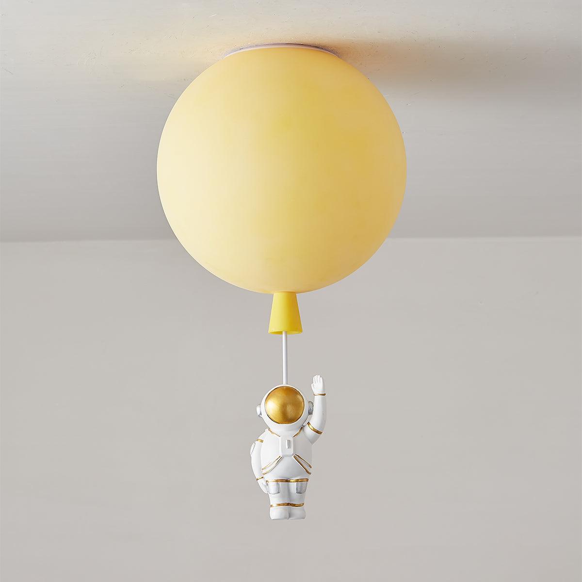 Nirerira lampada da soffitto Acrilico Palloncino Astronaut Divertente per camera dei Bambini a globo