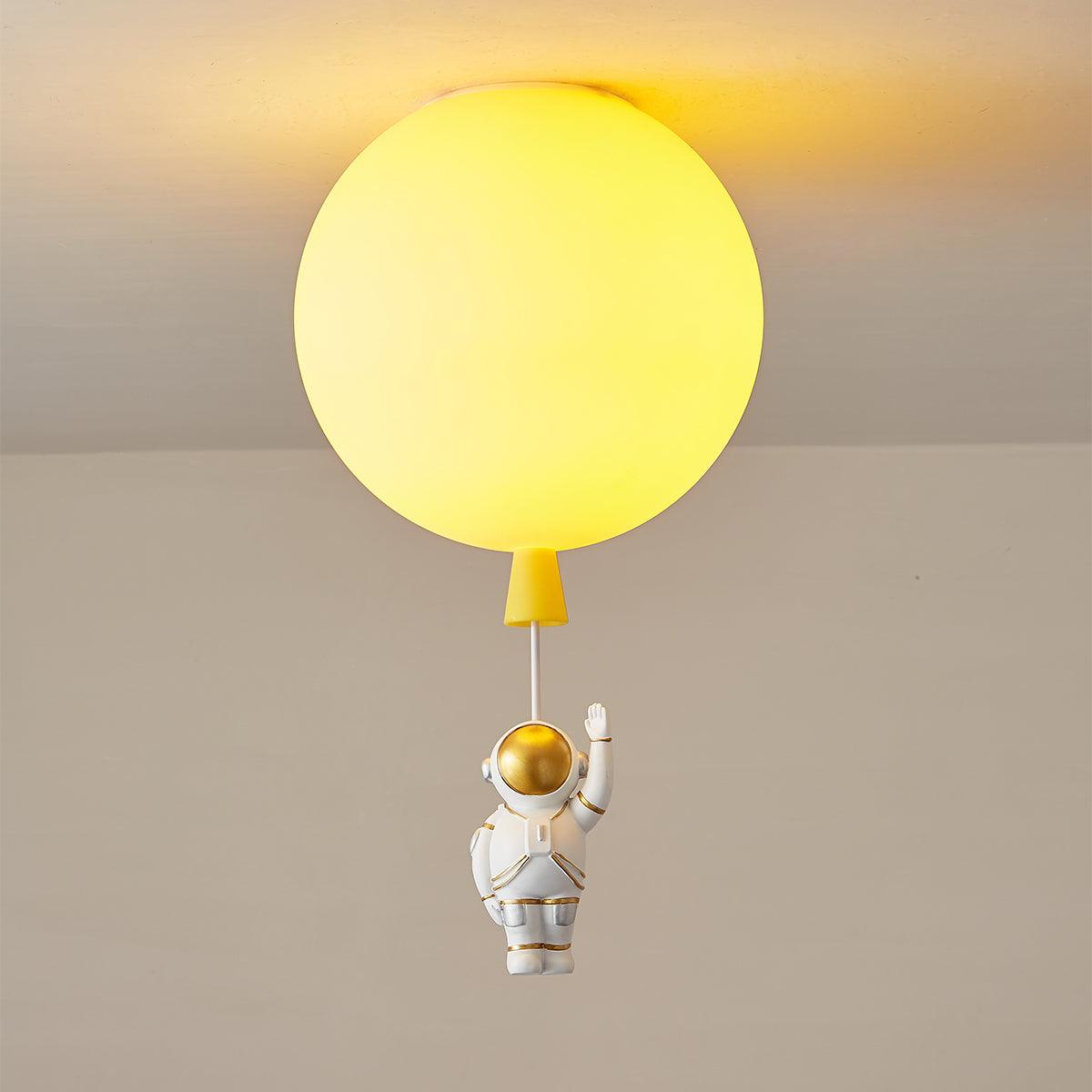 Nirerira lampada da soffitto Acrilico Palloncino Astronaut Divertente per camera dei Bambini a globo