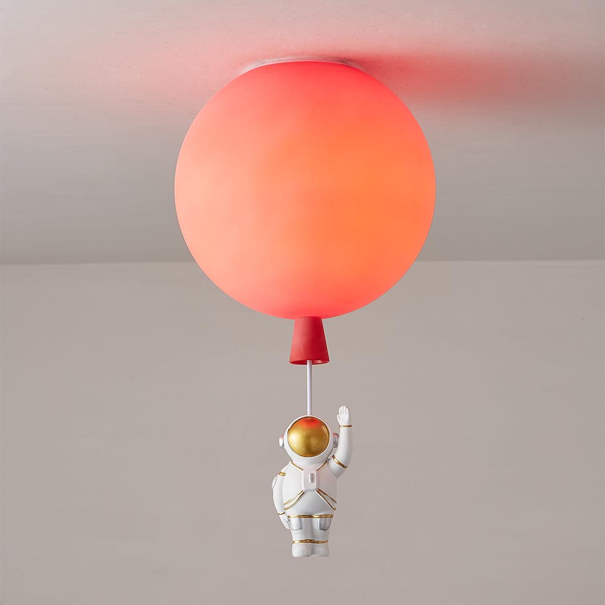 Nirerira lampada da soffitto Acrilico Palloncino Astronaut Divertente per camera dei Bambini a globo