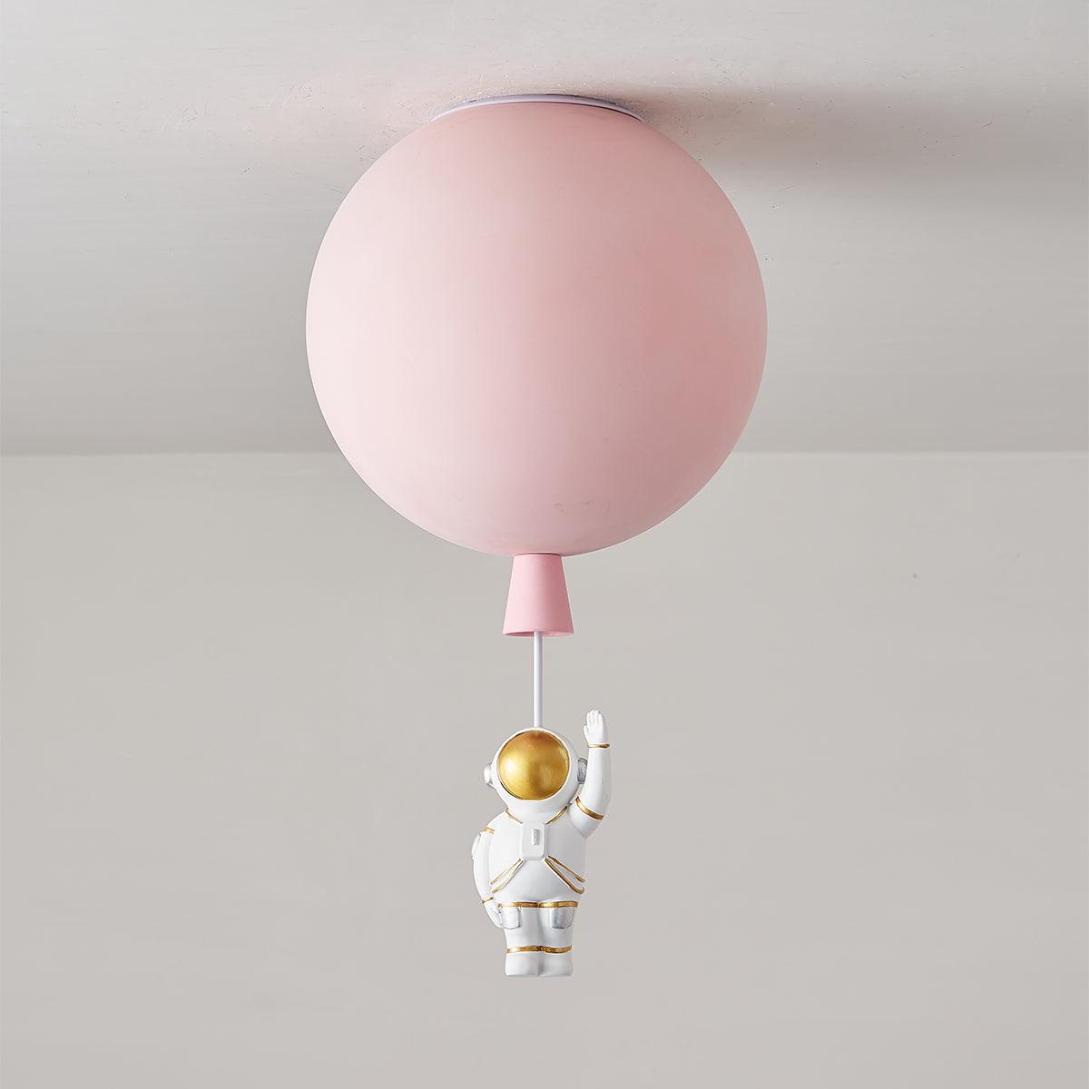 Nirerira lampada da soffitto Acrilico Palloncino Astronaut Divertente per camera dei Bambini a globo