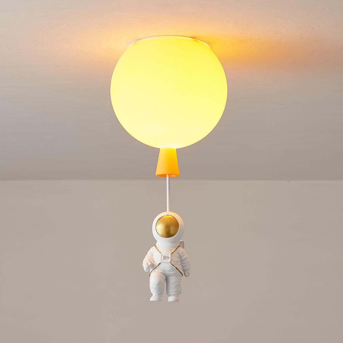 Nirerira lampada da soffitto Acrilico Palloncino Astronaut Divertente per camera dei Bambini a globo