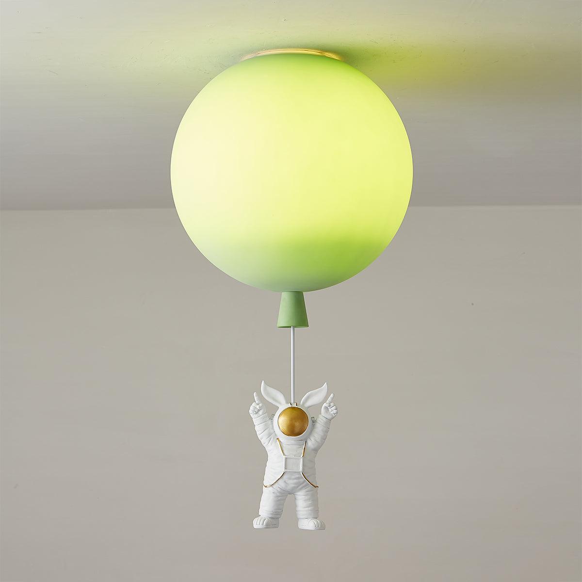 Nirerira lampada da soffitto Acrilico Palloncino Astronaut Divertente per camera dei Bambini a globo