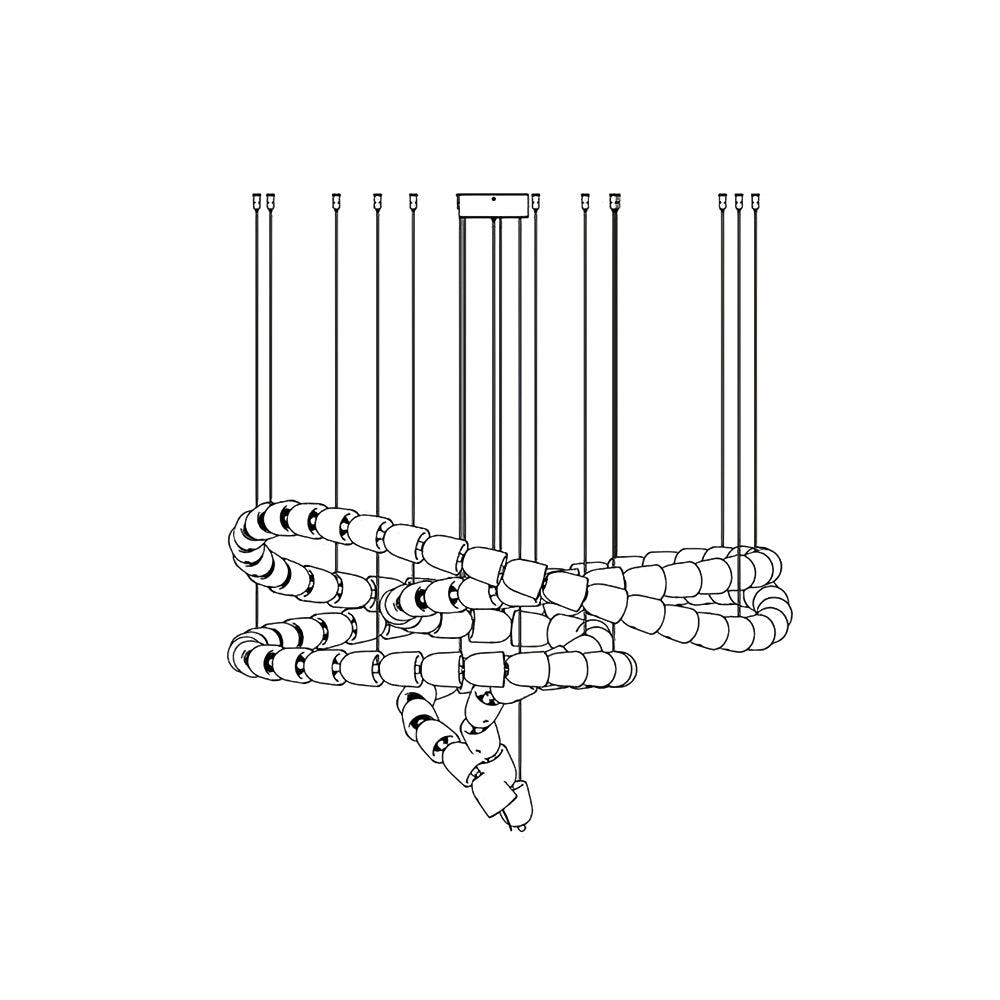 Nexus Oro lampadario in cristallo - 元字段测试